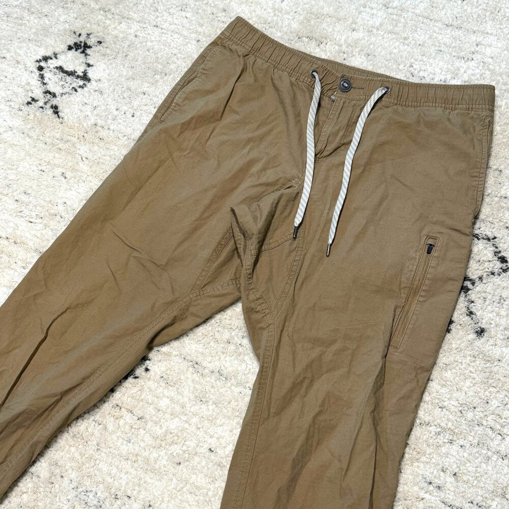 Men's Vuori Ripstop Pant Like-New - Size Large - Color Khaki/Tan
